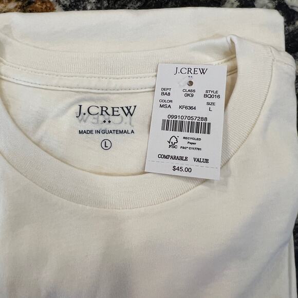 NWT J. Crew Marine Salt Ivory W/"Lulu's Surf Shack" Graphic Tee - SIZE XL - Picture 6 of 7